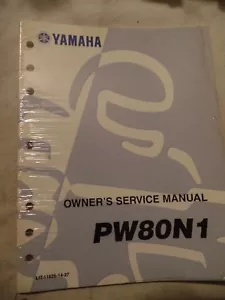 NOS OEM FACTORY YAMAHA OWNER SERVICE MANUAL PW80N1 PW80 N1 2001 LIT-11626-14-27 - Picture 1 of 2