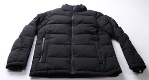 Calvin Klein Men's Full-Zip Bib Detail Puffer Winter Jacket LC7 Black Medium NWT - Picture 1 of 6