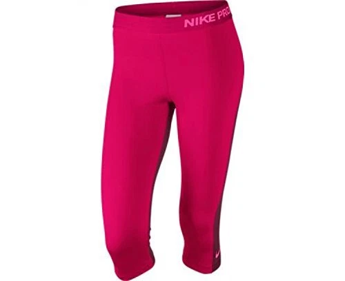 NEW NIKE [XS] Women's PRO Training/Yoga/Gym Capris-2 Tone Fuchsia 589366-691 - Image 1 of 1
