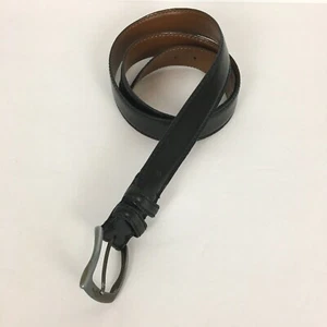 Joseph Abboud Herren Größe 44/110 Schwarz Echtleder Gürtel Handarbeit in Italien - Bild 1 von 10
