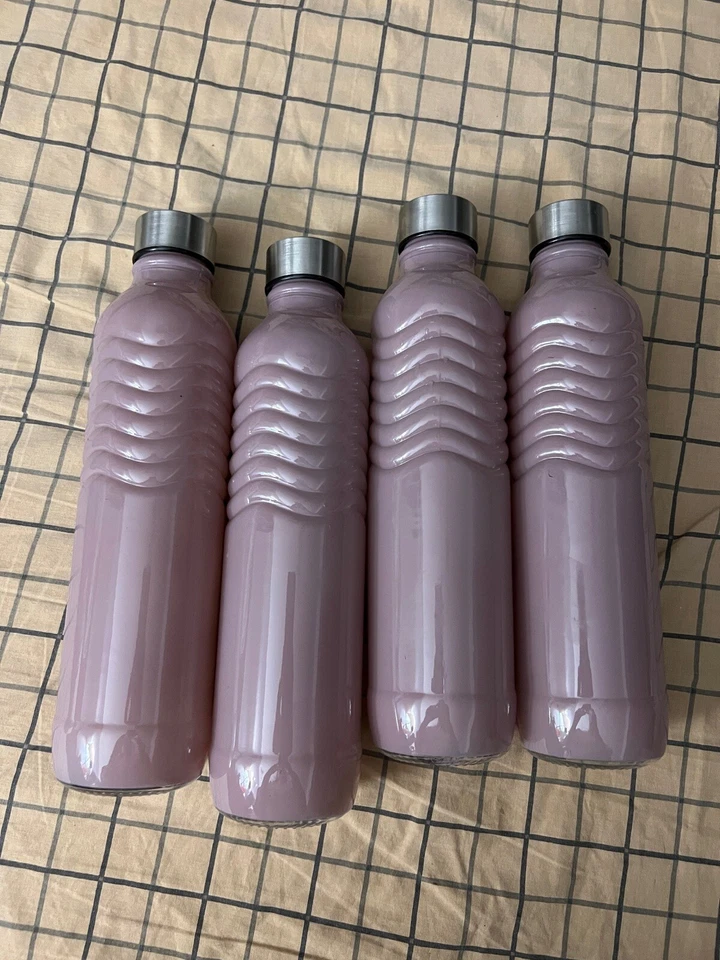 Экологичная элегантная стеклянная бутылка для воды - 24 унц набор из 4 - Изображение 1 из 3