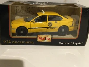 MAISTO CHEVROLET IMPALA YELLOW CAB TAXI " 1/24 SPECIAL EDITION - Picture 1 of 4