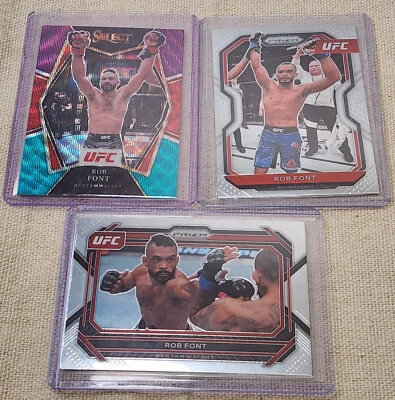 (3) Rob Font 2022 Panini Select #122 Premier Level Tri-Color Prizm SP & #13 #21 - Image 1 of 4