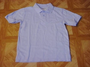 George Boys School Uniform Baby Blue Short Sleeve Polo Shirt 10-12 Large - Picture 1 of 1
