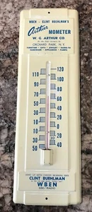 Buffalo NY Clint Buehlman WBEN Radio Thermometer W G Arthur Orchard Park N Y - Picture 1 of 9