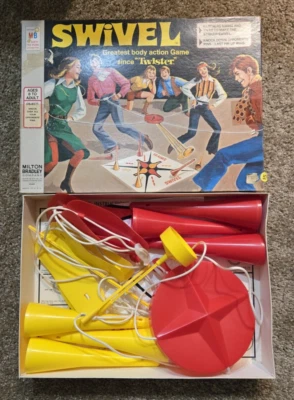 Jogo SWIVEL década de 1970 Body Action TWISTER Vintage Milton Bradley - Imagem 1 de 4