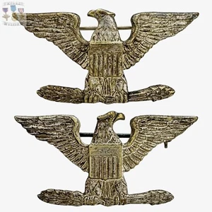 Segunda Guerra Mundial Ejército USMC CORONEL MARINA CAPITÁN INSIGNIA GUERRA 🦅 ÁGUILA 1-1/2” AE COUTICA #86 - Imagen 1 de 10