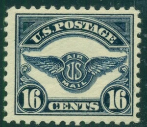 US #C5 16¢ dark blue, og, NH, fresh and VF, Scott $130.00 - Bild 1 von 1