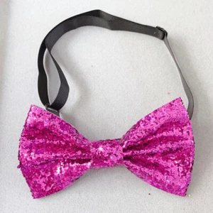 1 X Pajarita Ajustable Lentejuelas Brillantes Pre-atada Cóctel Fiesta Formal Pajaritas - Imagen 1 de 21