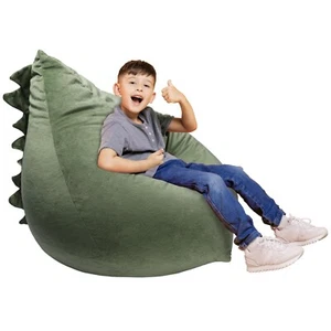 Dinosaurs Bean Bag Chair Stuffed Animal Toy Storage Bag for Kids, Large Size ... - Picture 1 of 6