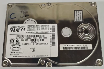 XC09J011 Quantum Hard Drive 9.1GB, 80 pin Rev 02-C - Image 1 of 3
