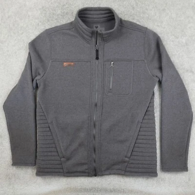 Obermeyer Jacket Mens L Gray Joshua Fleece Full Zip Ski Outdoor Gorpcore - Image 1 of 4