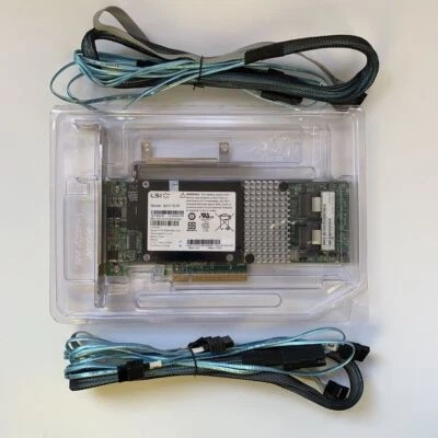 LSI 9261-8i 8-port PCI-E 6Gb/s SATA/SAS RAID Controller Card +8087 SATA battery - Image 1 of 4