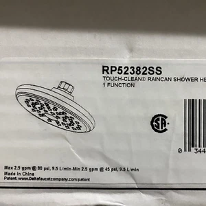 Delta RP52382SS 2.5 GPM 8-3/4" Round Rain Shower Head, Brilliance Stainless - Picture 1 of 2