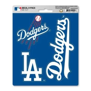Los Angeles Dodgers Team Logo - Set Of 3 Sticker Sheet Stickers Decals - Picture 1 of 1