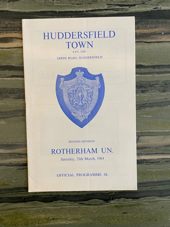 Huddersfield Town v Rotherham United, Division 2, 1963/64 - Image 1 of 3