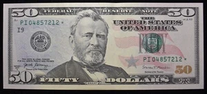 Billete de $50 billetes estrella de lujo 2017A (9 billetes) (SKU#79) - Imagen 1 de 10