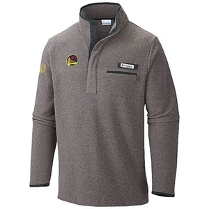 Golden State Warriors Columbia Men's Chinese Heritage Harborside Fleece Pullover - Picture 1 of 6