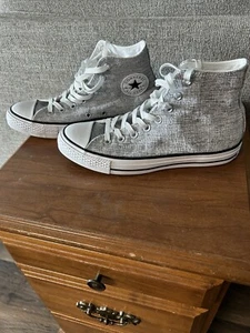 Ladies Chuck Taylor’s High top Gray/Silver. Never Worn. - Picture 1 of 4