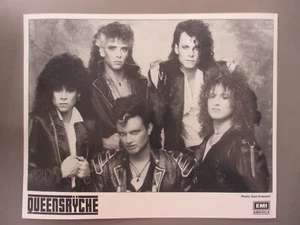 Queensrÿche black & white 8 X 10 glossy promo photo Closeup ! - Picture 1 of 1