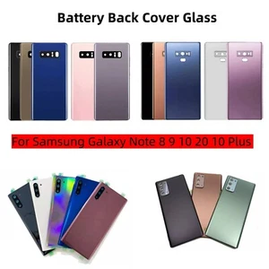 Rear Battery Glass Cover + Camera Lens For Samsung Galaxy Note 8 9 10 20 10 Plus - Picture 1 of 56
