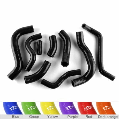 For 2008-2013 HONDA CBR1000RR CBR 1000RR Black Silicone Coolant Radiator Hoses Foto 1 de 4