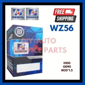 Wesfil Cooper Oil Filter Z56 Fits Mitsubishi Magna 2.6L Petrol TM TS 1987 19 - Picture 1 of 4