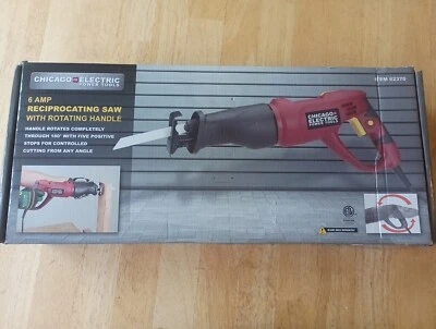 Chicago Electric  Reciprocating Saw with blades!!! 62370 - Image 1 of 4
