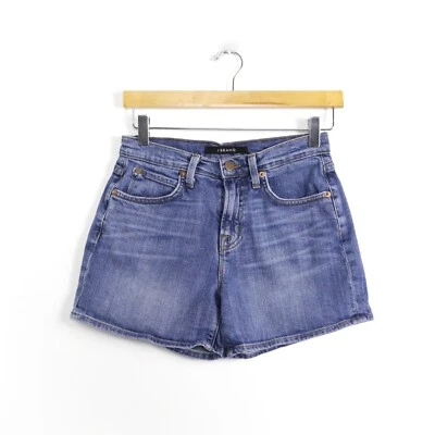 J Brand Denim Mamá Pantalones Cortos 25 Azul Lavado Verano Mini Boho Cintura Alta XS Festival Foto 1 de 4
