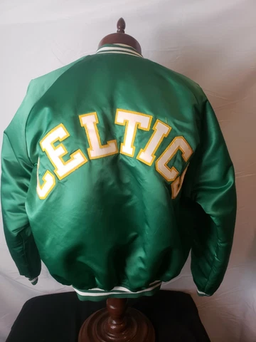🔥🚨Vintage Chalk Line XXL Boston Celtics Starter Style Spellout Rare Jacket EUC Cover