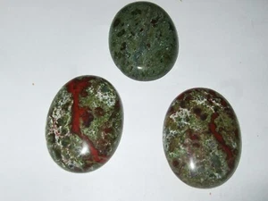- Cabochon Crystal Therapy Stone - DRAGON BLOOD DIASPER Oval 40x30mm - Picture 1 of 1