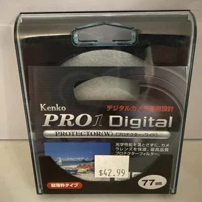 Kenko 77mm Lens filter PRO1D Protector Lens Light frame made in Japan 252772 - Image 1 of 4