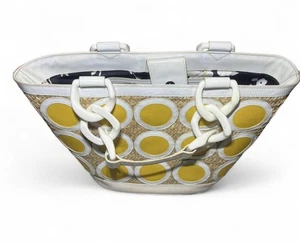 Y2K Bag Pa-Tou-Tou Yellow Polka Dots no. 100 Vintage Women’s Designer Handbag - Picture 1 of 8