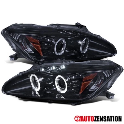 Fit 2004-2009 Honda S2000 AP2 Black Smoke LED Halo Projector Headlights Lamps Foto 1 de 4