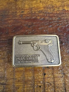 Vintage Borchardt & Lugers Parabellum Brass Belt Buckle. - Picture 1 of 7