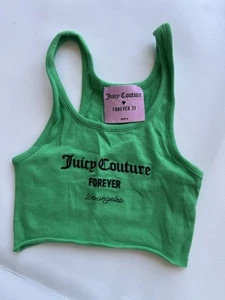 Juicy Couture x Forever 21 Green Tank Top Crop Summer Vacations - Picture 1 of 6