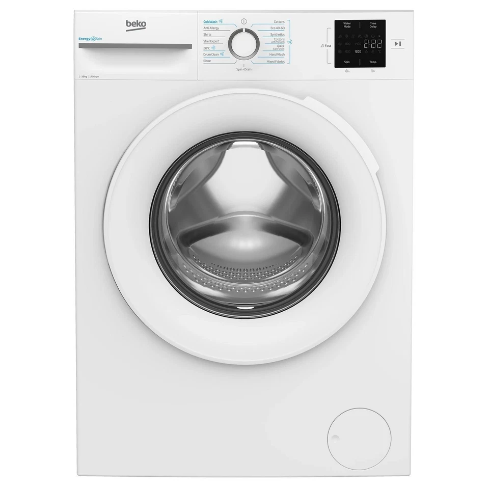 Beko EnergySpin B3W31041W 10kg Washing Machine with 1400 rpm - White - A Rated