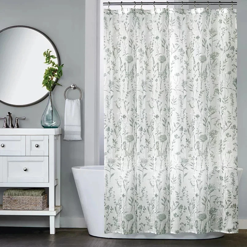 Sonoma Goods For Life Cortina de Ducha Floral Tela Gasa Tejida 70 in x 72 in NUEVO Foto 1 de 4