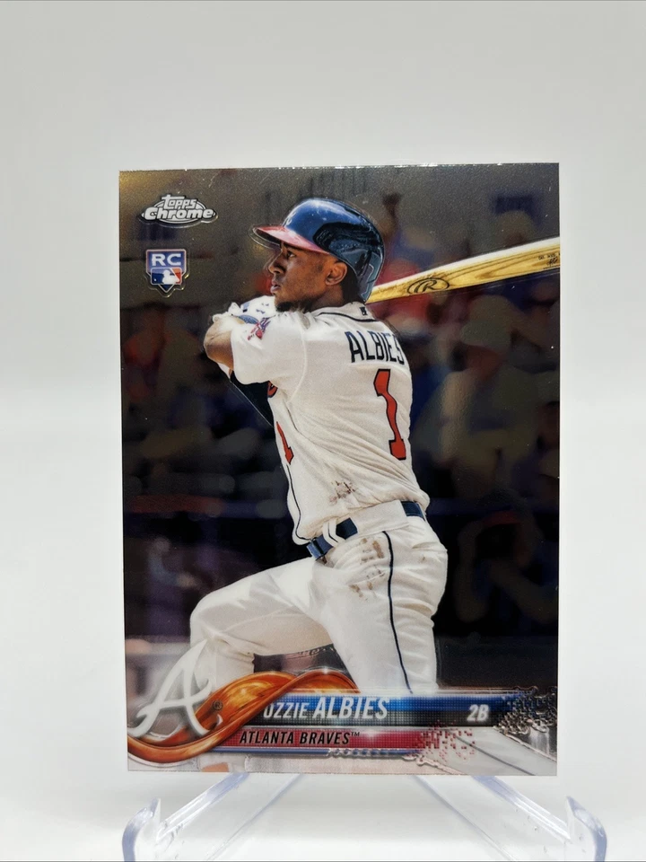 2018 Topps Chrome Update - #HMT27 Ozzie Albies RC Braves - Image 1 of 2