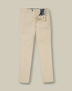 Chinos Charles Tyrwhitt Stone ajustados sin planchar de longitud corta - W32/L27 - Imagen 1 de 7