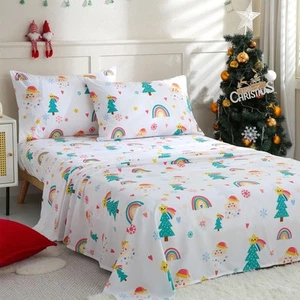 Rainbow Tree Sheet Set Twin Size, 2 Piece Cute Printed Microfiber Bed Sheets ... - Picture 1 of 7
