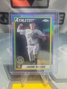 2025 TOPPS CHROME JACOB WILSON RC 1990 35th ANNIVERSARY MOJO REFRACTOR SP - Picture 1 of 2