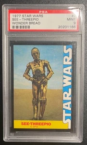 1977 Wonder Bread Star Wars - PSA 9 MT - See-Threepio (C3PO) - #7 - Picture 1 of 1