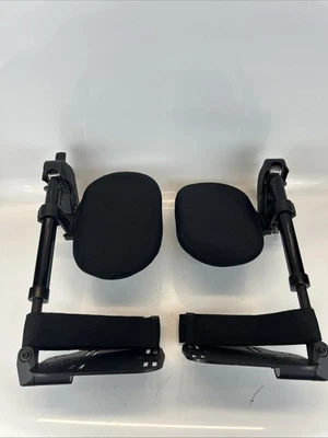 Quickie SR45 Wheelchair Elevating Legrests w/ Pads 17" Tall Pair – Good - Image 1 of 4