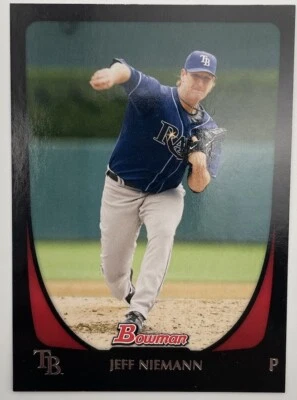 2011 Bowman Tampa Bay Rays Baseball Card #16 Jeff Niemann - Image 1 of 2
