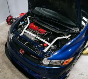 Fit For Honda Civic FD 1 2006-2011 1.8L 2.0 4 Points Front Strut Bar Tower Brace - Imagen 1 de 13