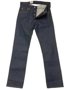 Levis Mens 501 Original Fit Jeans Straight Leg Button Fly Cotton IRREGULAR 29x32 - Picture 1 of 18