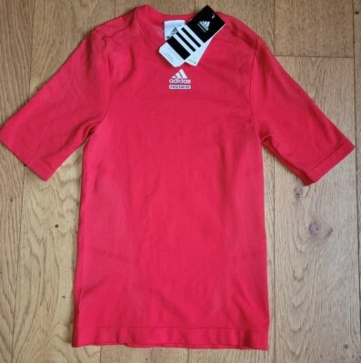 Adidas Boys Techfit Prep Top Compression Base Layer Climacool S M XL P92365 (KK) - Image 1 of 4