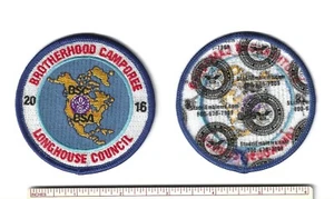 EK SCOUT BSA 2016 BROTHERHOOD CAMPOREE LONGHOUSE COUNCIL CANADA USA EVENT PATCH - Picture 1 of 1