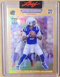 2023 Leaf Pro Set Anthony Richardson PSG-85 Gold Rookie RC 168/199 Colts XRC - Picture 1 of 2